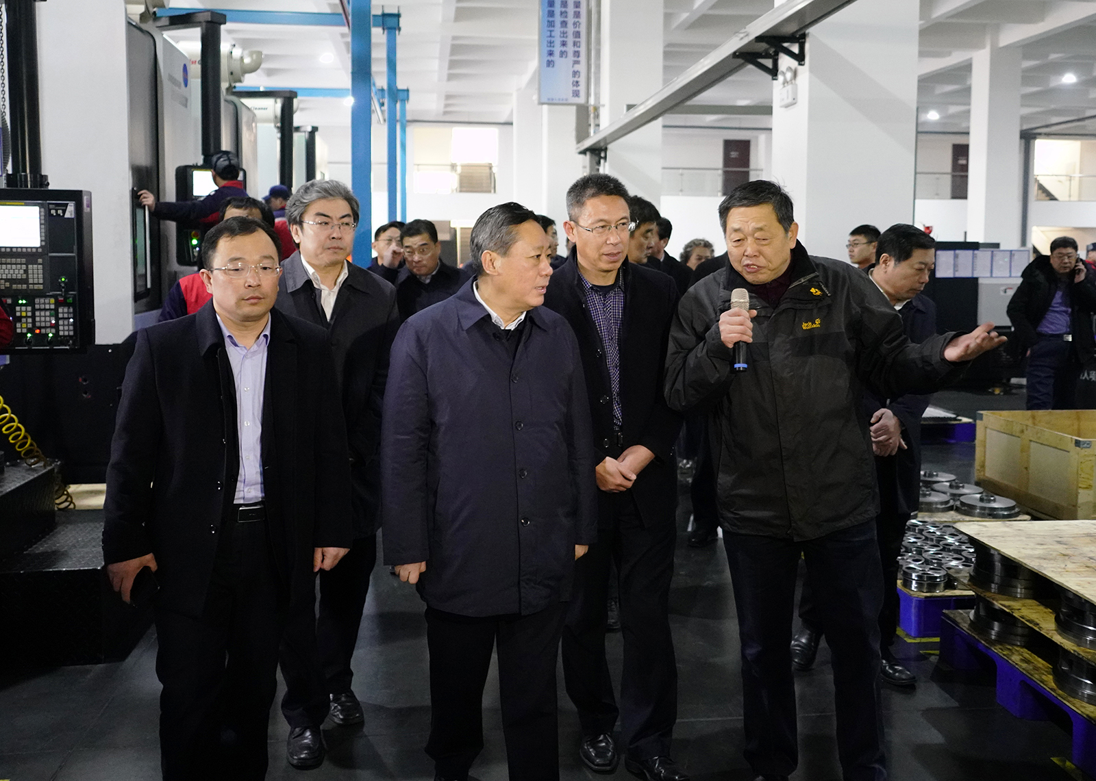 市委书记张术平一行来开元KYCC精密调研指导